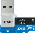 Lexar launches tiny high-speed 200GB microSDXC memory card