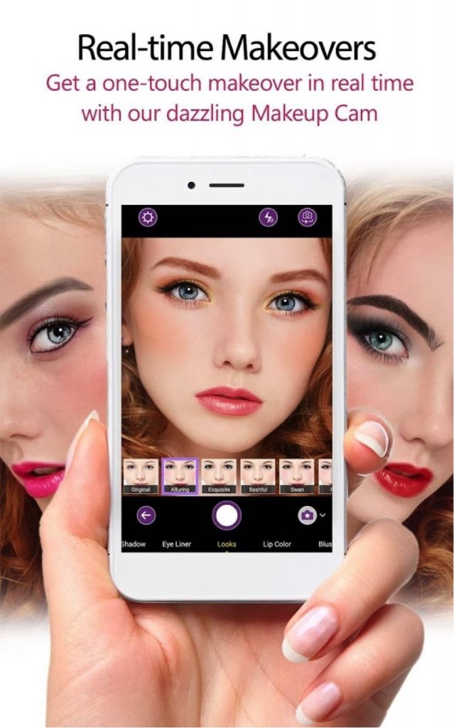 The YouCam Makeup app is like having a beautician at your fingertips
