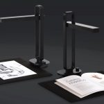 Aura can scan documents, photos and books and doubles as a desk lamp