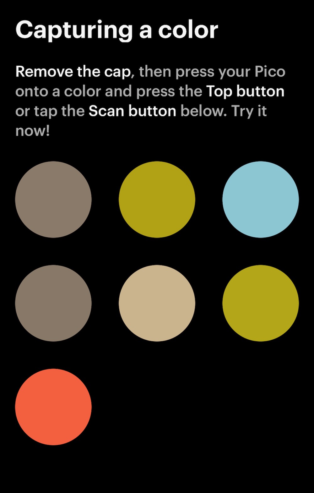 Pico is the world's first colour matching device to help you find the