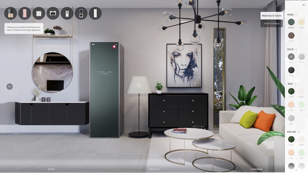 LG blurring the lines between furniture and appliances with new virtual experience