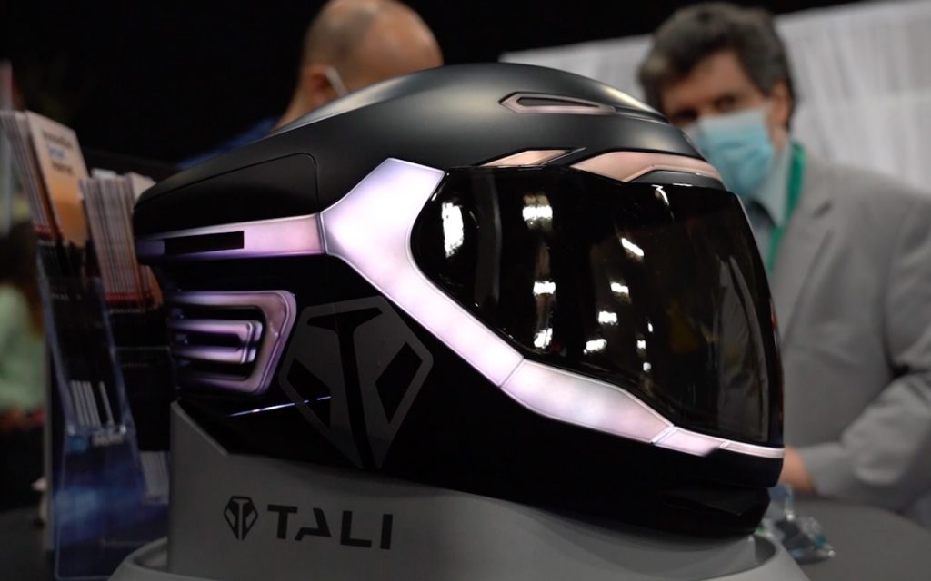 Motorcyclists can stay even safer with the new Tali Smart Helmet