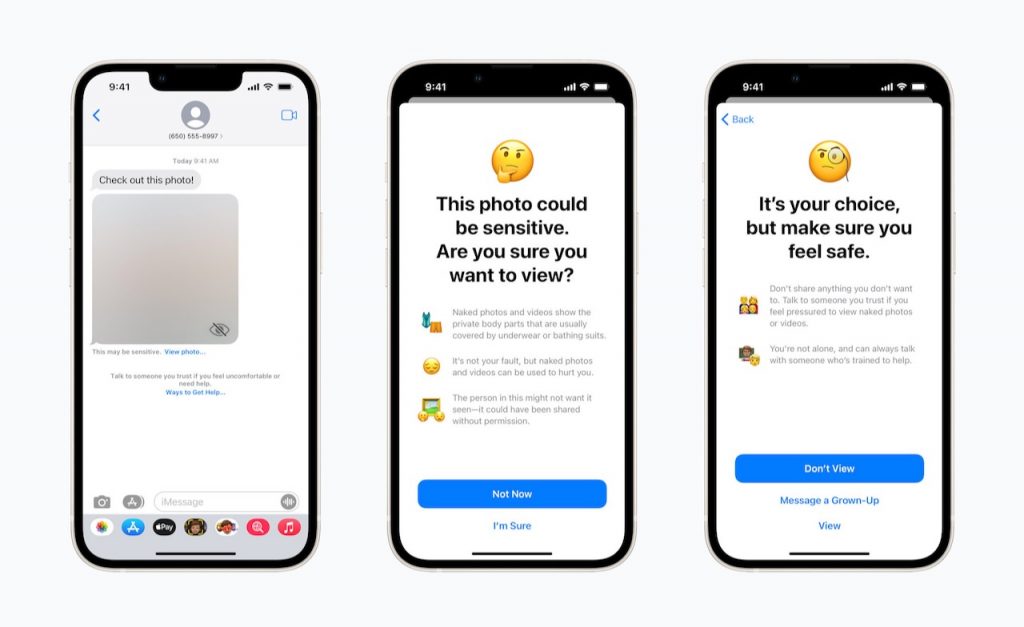 Apple’s new safety features will warn children if they send or receive nude photos