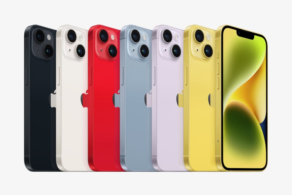 Apple adds yellow as a colour choice for the iPhone 14 and iPhone 14 Plus