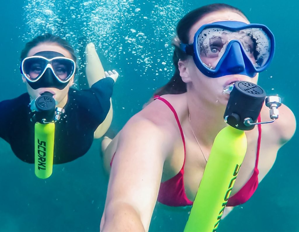 SCORKL is a small affordable Australian-made product that lets you breathe underwater