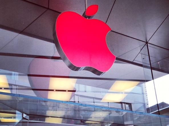 Apple turns store logos red to mark World AIDS Day